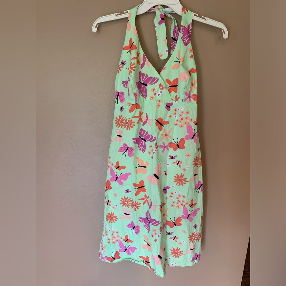 Lilly Pulitzer sun dress, halter neck, fun summer colors! Size 6